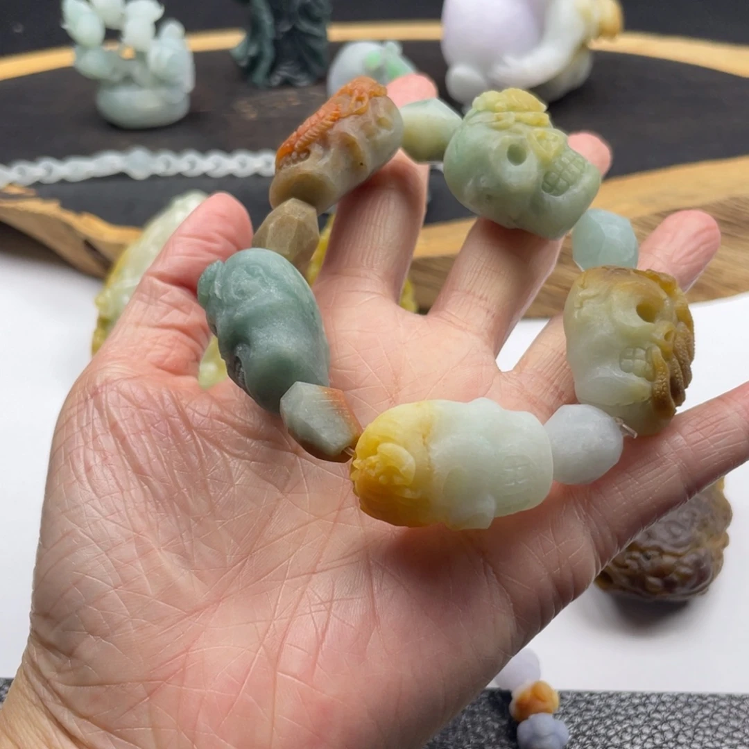 鑫***x定制翡翠未镶嵌五毒