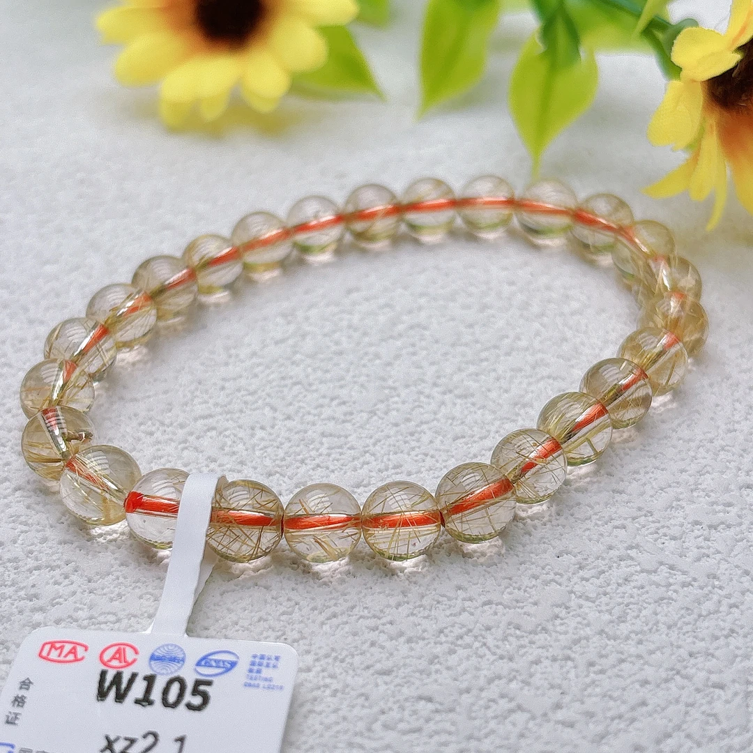 【阿波严选】天然发晶手链-W105