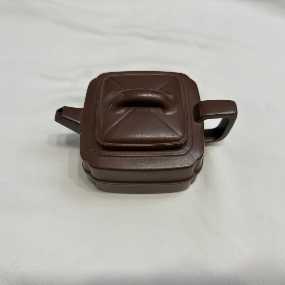 宜兴紫砂壶原矿四方玉琮（200cc）