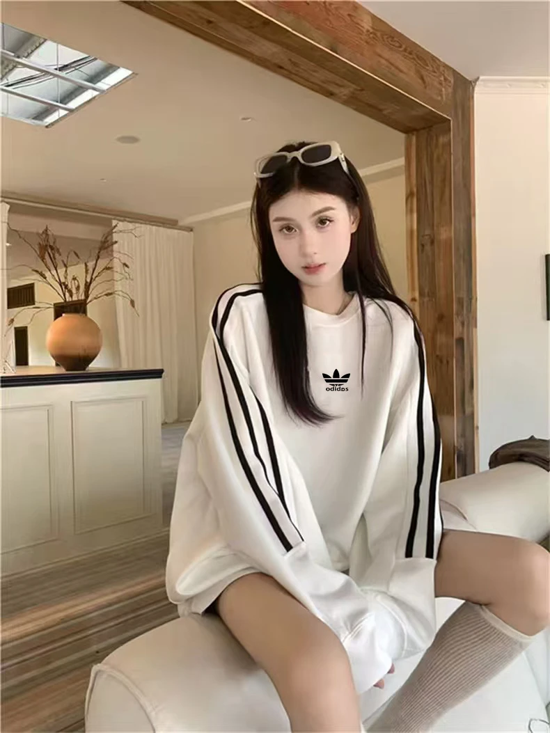 【内部福利】春秋厚款不加绒男女同款重磅纯棉刺绣标休闲卫衣9935