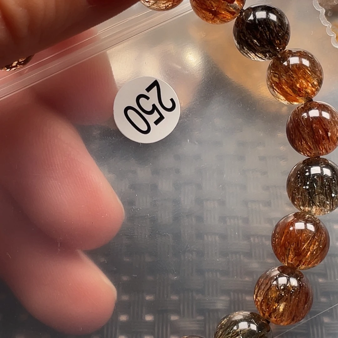 小***妈银S925镶嵌手链烟晶