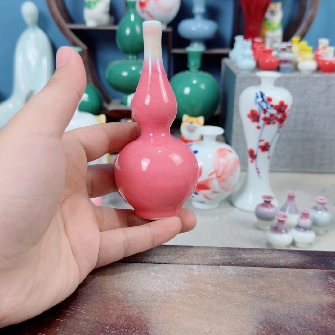 陶瓷手工小花器摆件