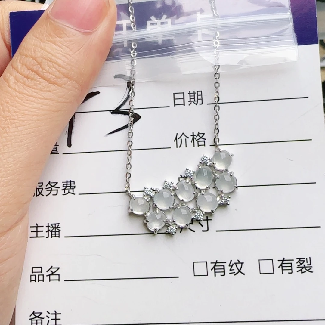 银S925镶嵌手链翡翠