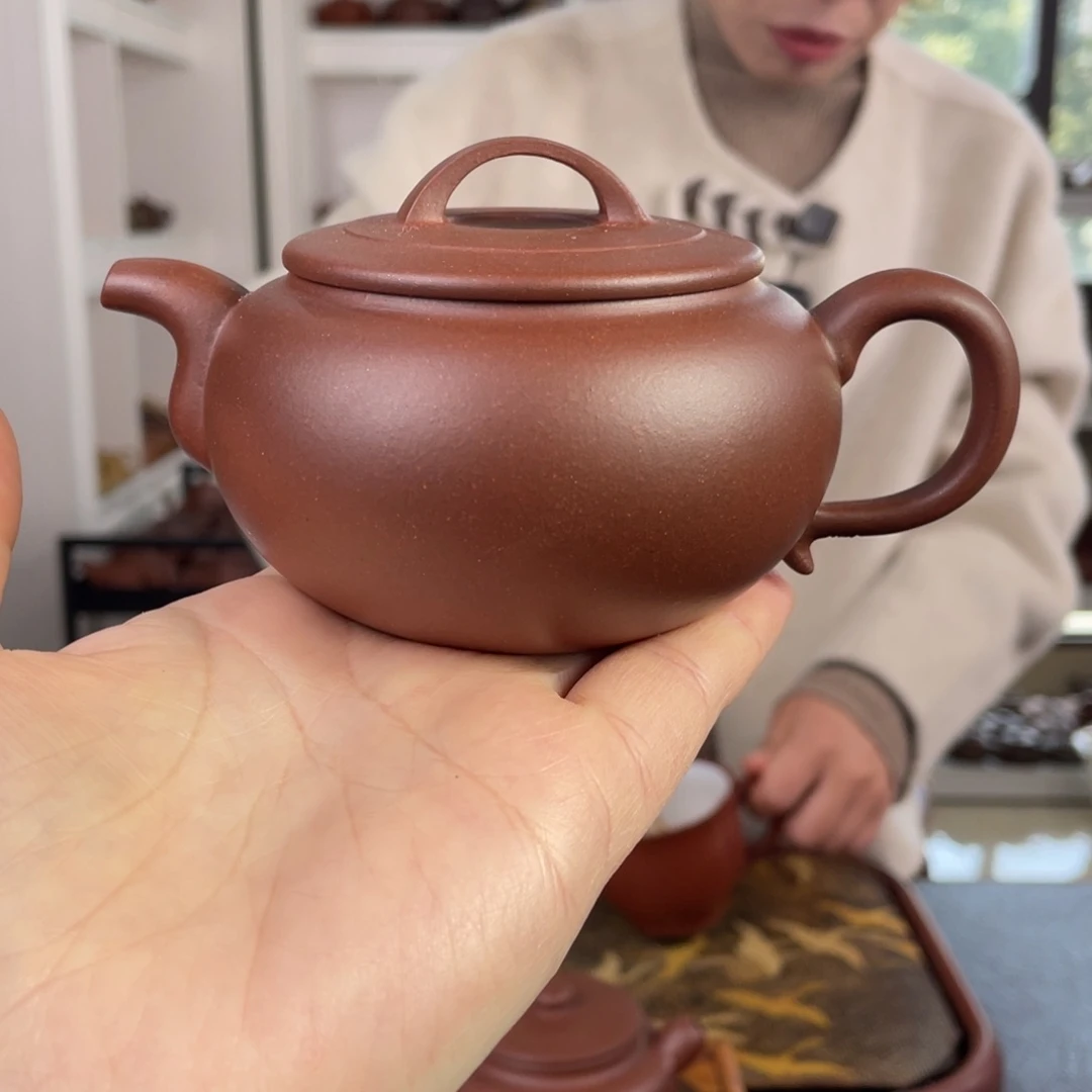 紫砂茶壶底槽清韵瓦200cc