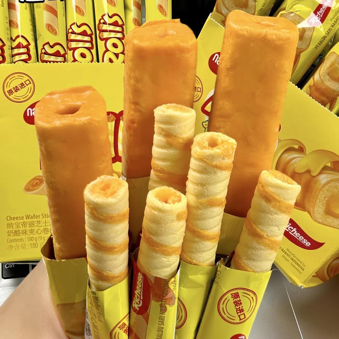 Richeese丽芝士印尼进口芝士双重芝士棒玉米棒芝士奶酪味零食独立