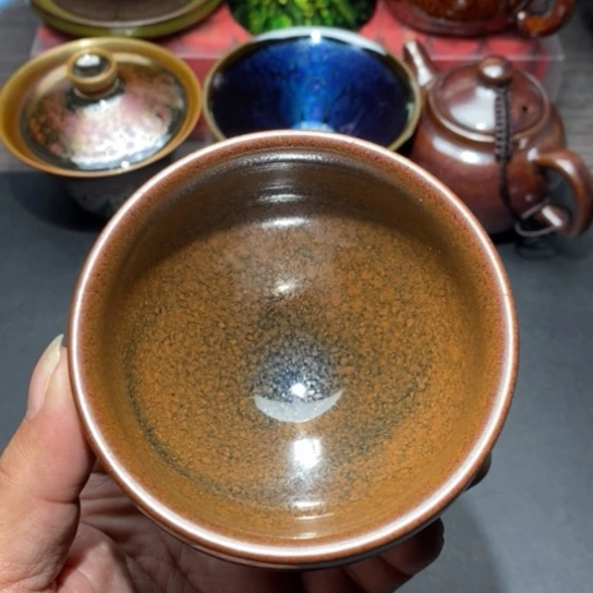 茶盏建盏主人杯茶壶盖碗品茗杯050