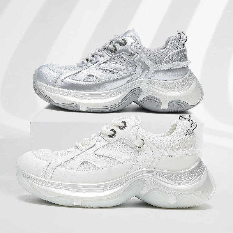 『明星同款』西瑞女鞋时尚休闲老爹鞋爆款透气增高鞋秋冬新款运动鞋