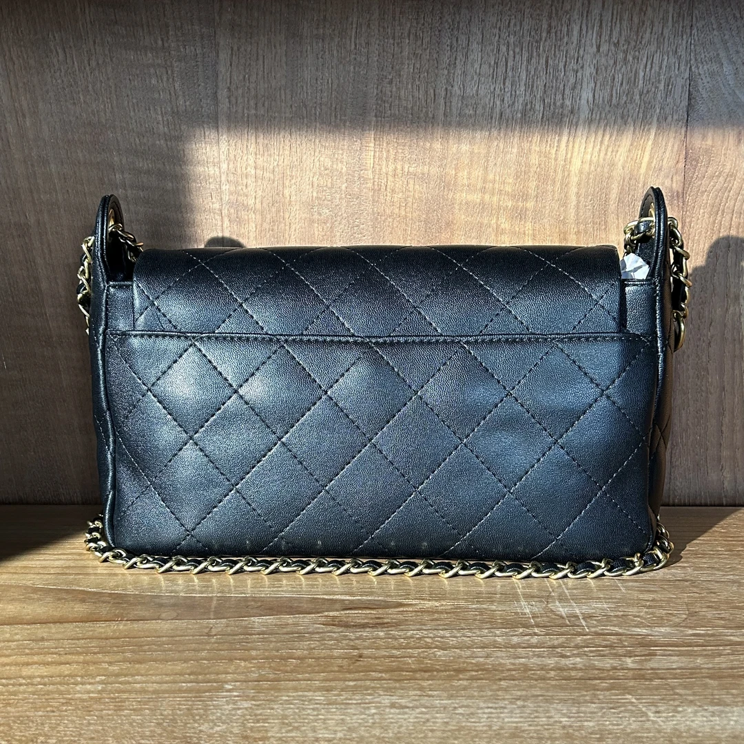 【薇薇】高奢手工真皮包包-A840-550361-黑