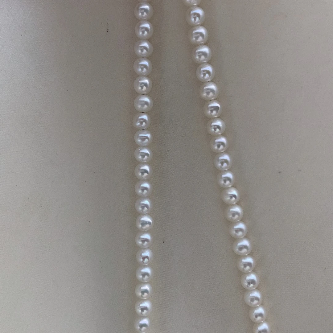 颈饰淡水珍珠银S925镶嵌3.5-4mm