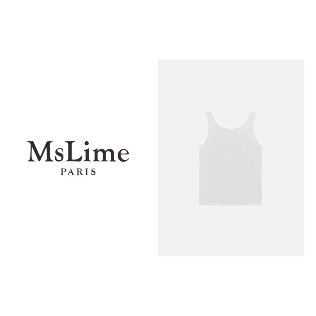 王嬛嬛MsLime25年新款时尚休闲百搭气质女背心打底HC2B0466