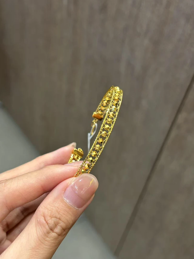 【新美源】足金999 5G工艺 银河蹦迪珠镯链10.13克