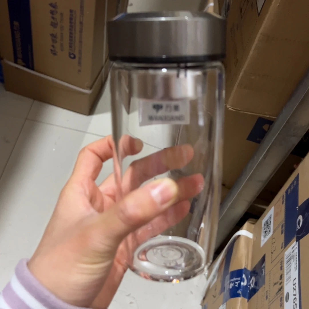 万象u405单层烫手玻璃杯390杯套