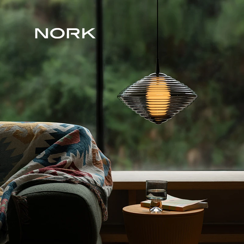 诺克水舞床头吊灯卧室床头灯高级感轻奢玄关小吊灯走廊过道