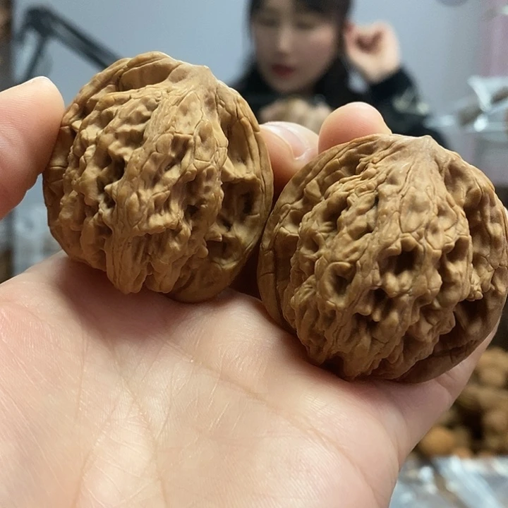 把件文玩核桃43.5虎头