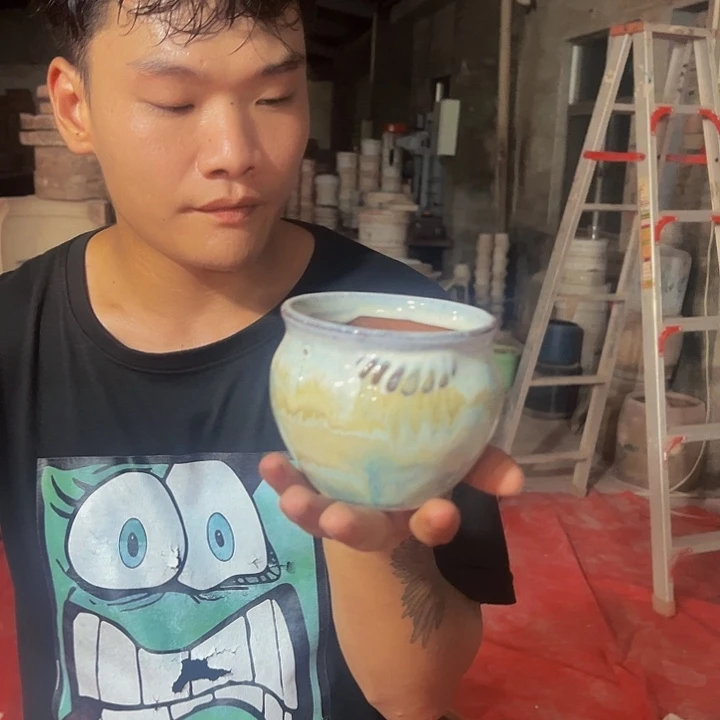 紫砂花盆高度8口径6