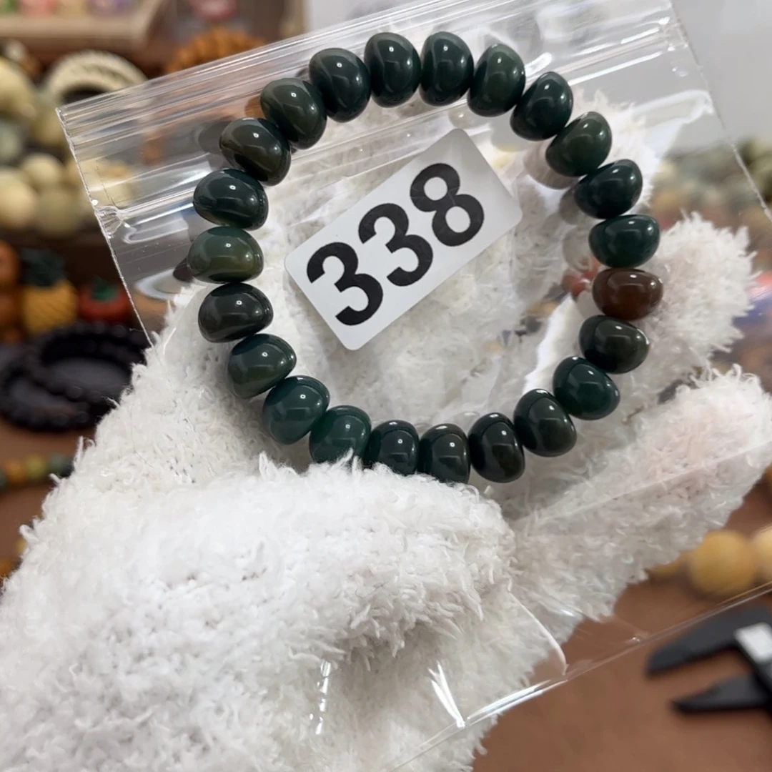 白玉菩提手串338馒头微瑕