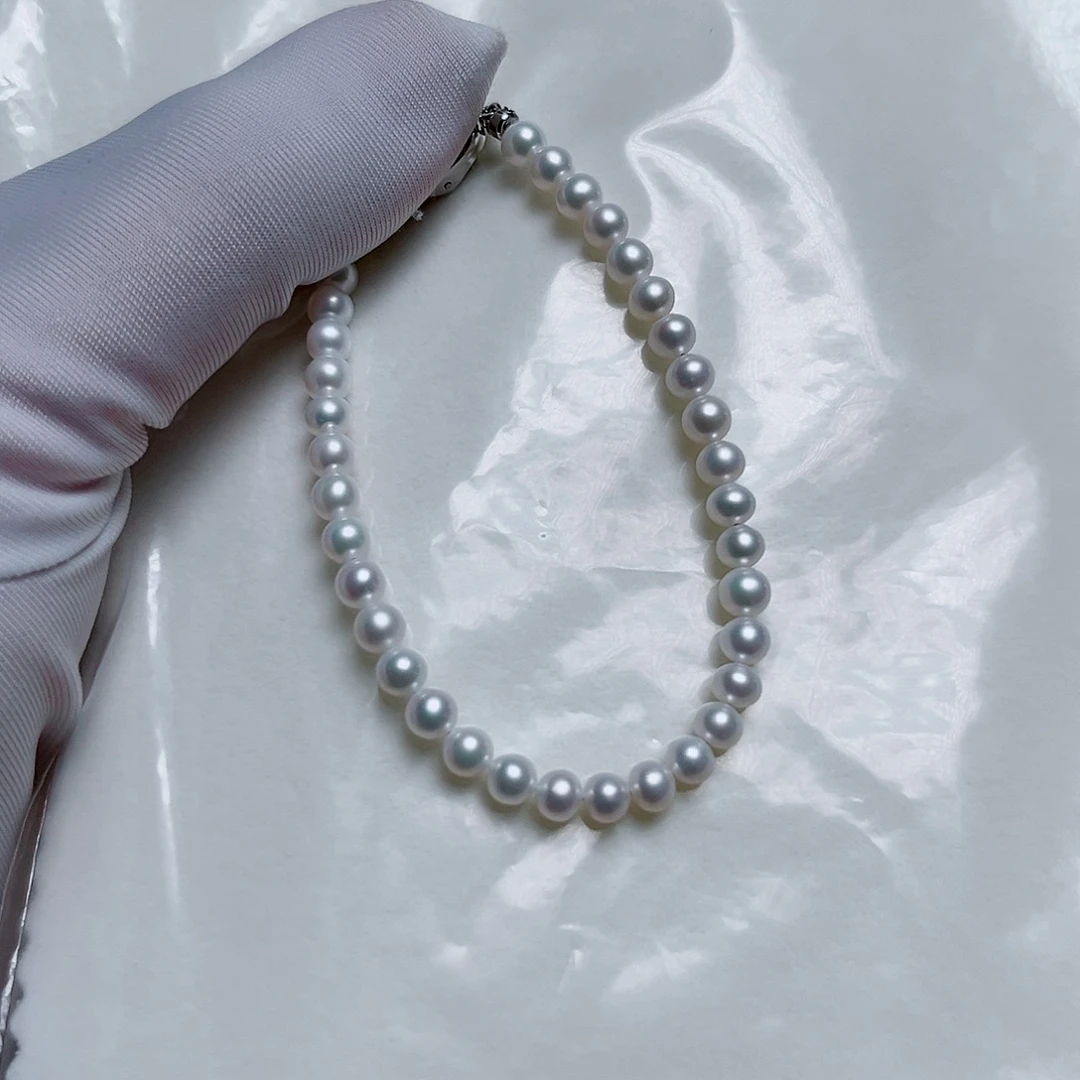 耳饰银S925镶嵌淡水珍珠