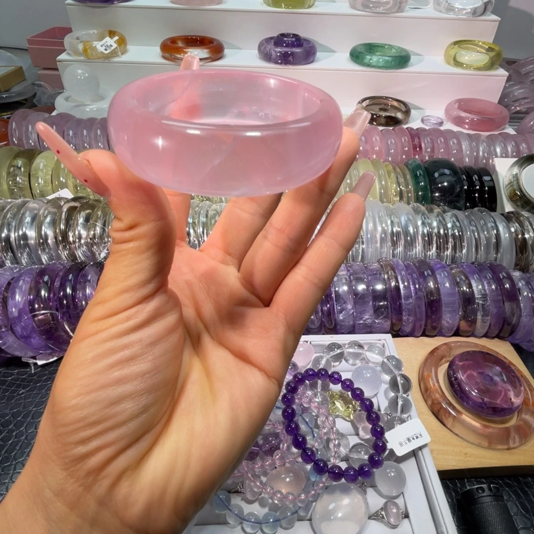 手镯未镶嵌水晶手镯56.5圈口7号