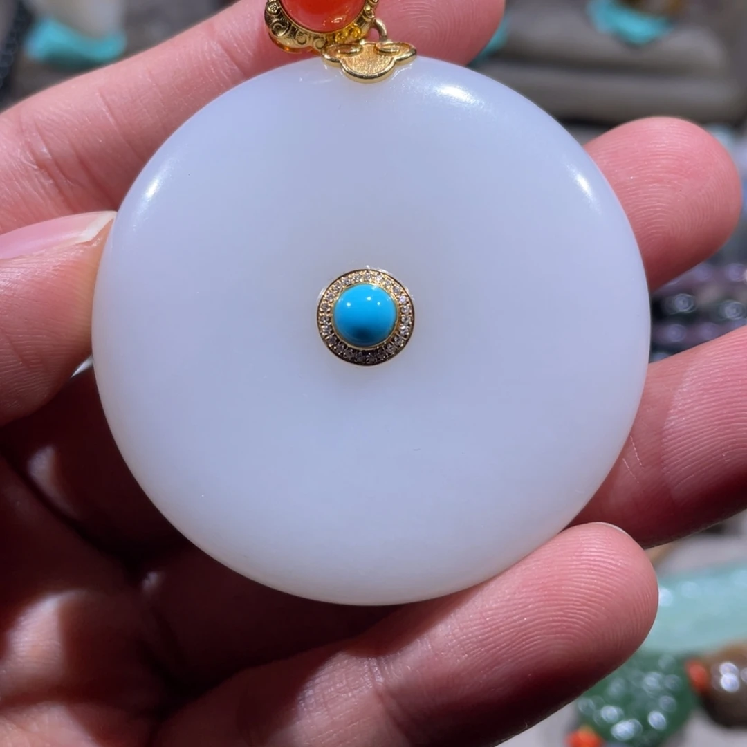 和田玉未镶嵌挂件