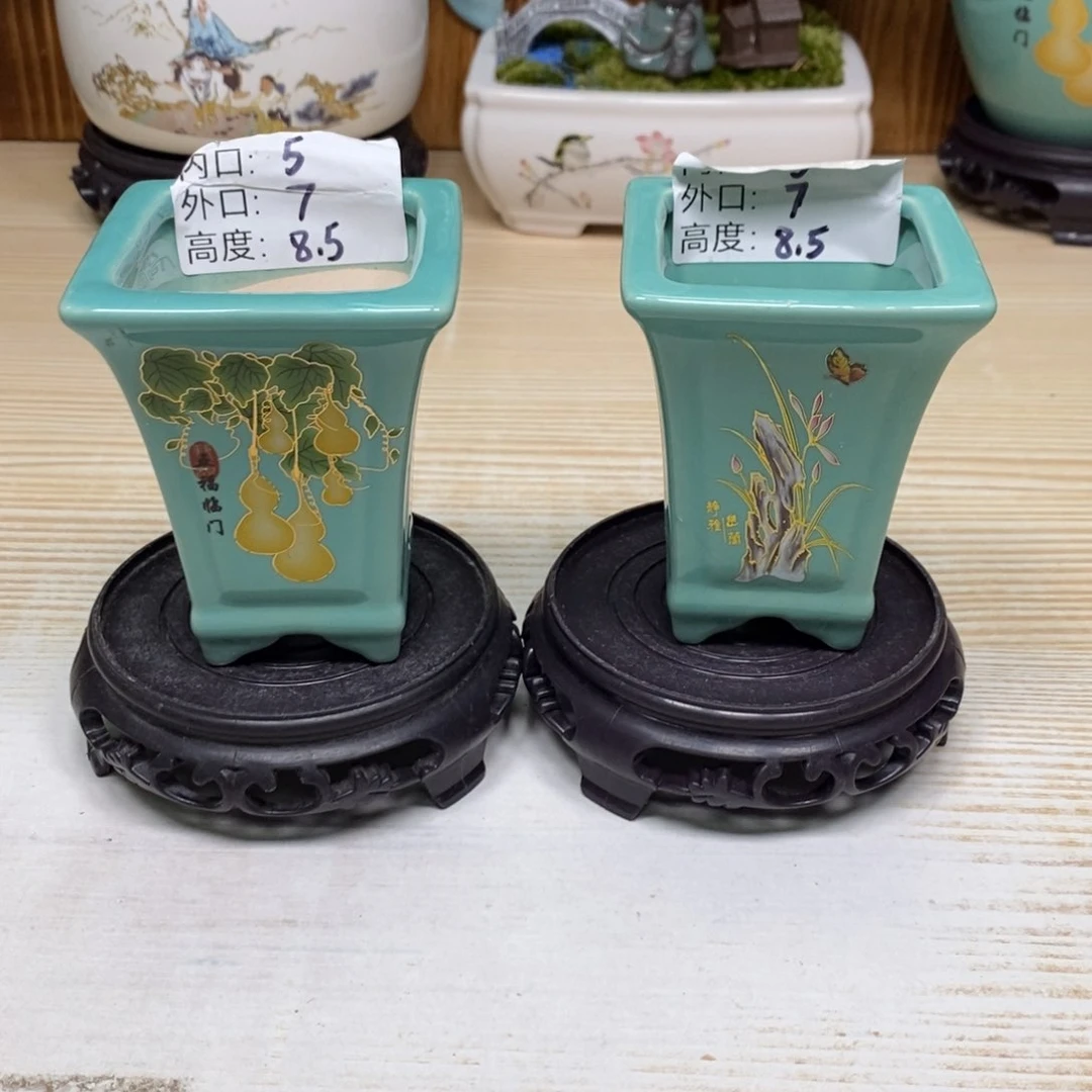 紫砂陶瓷花盆浮力