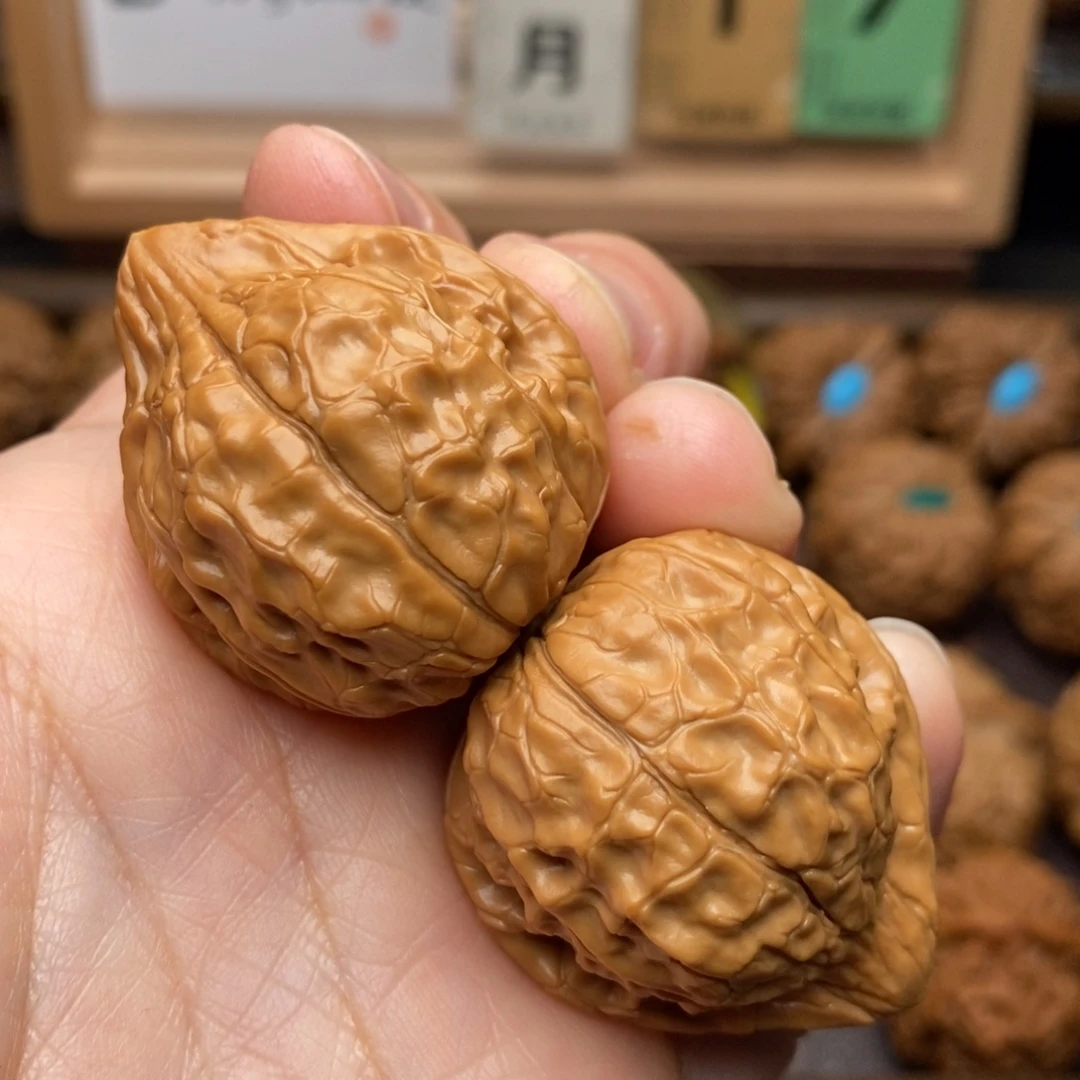 把件文玩核桃龟甲纹34