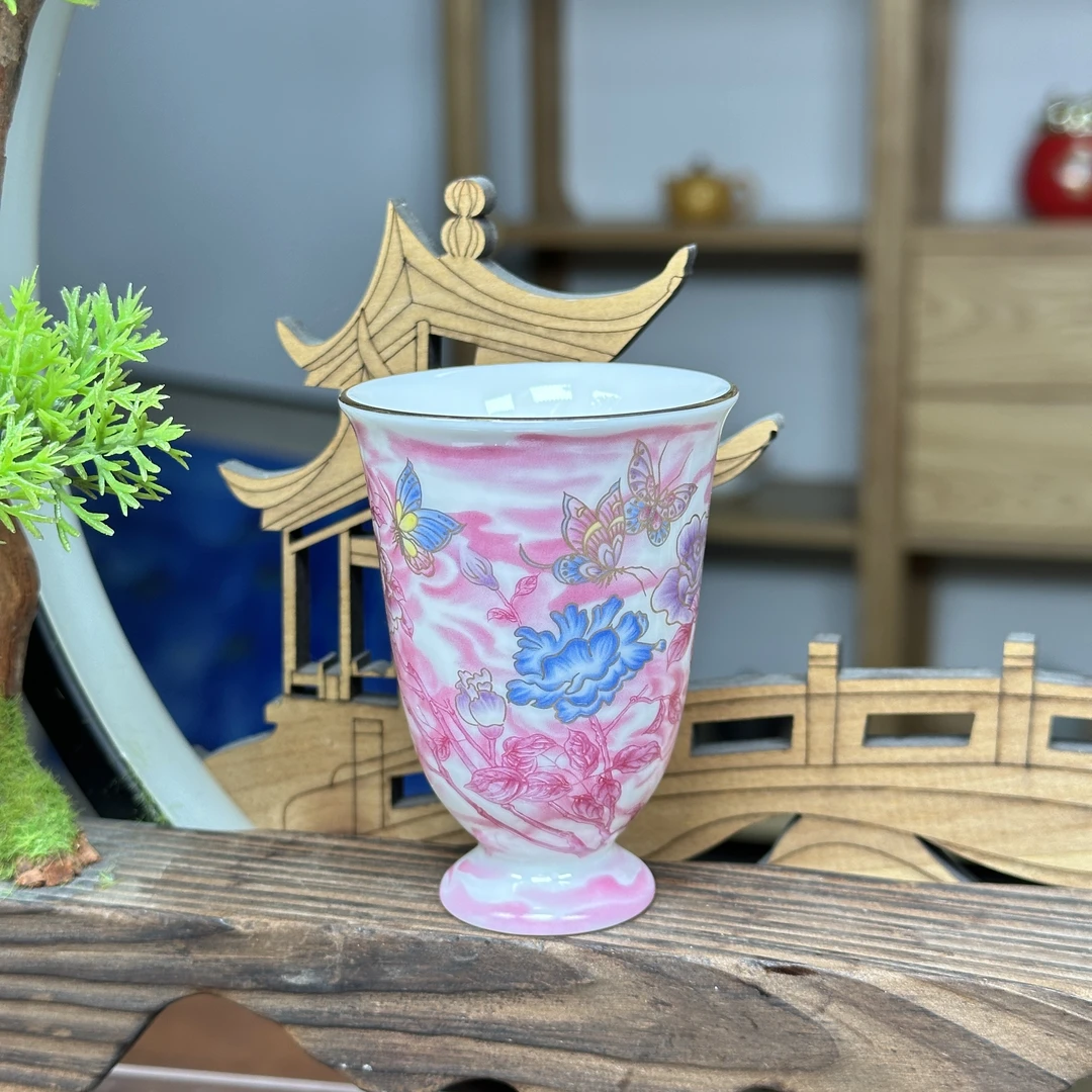 单杯-牡丹蝴蝶杯 ZH317