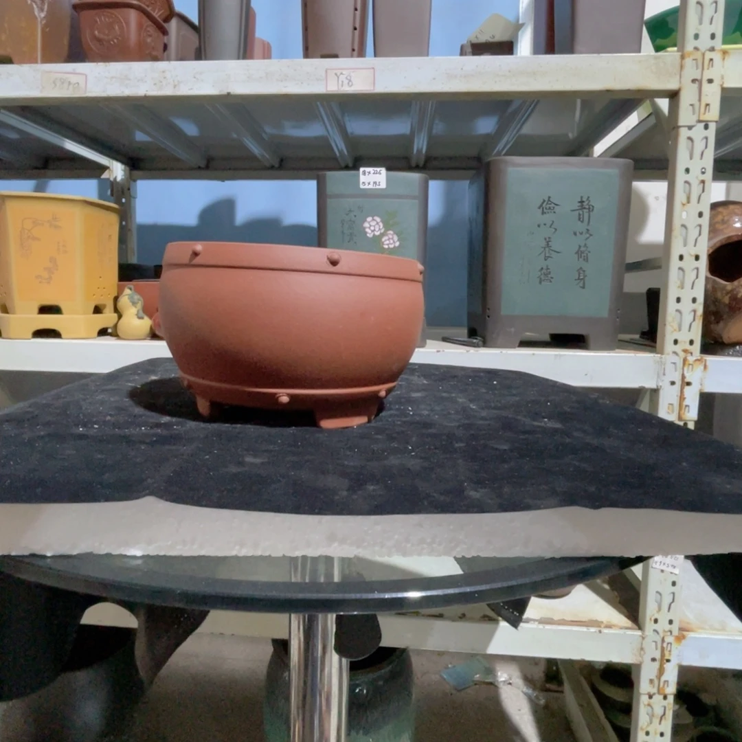 紫砂花盆18×11.5一个