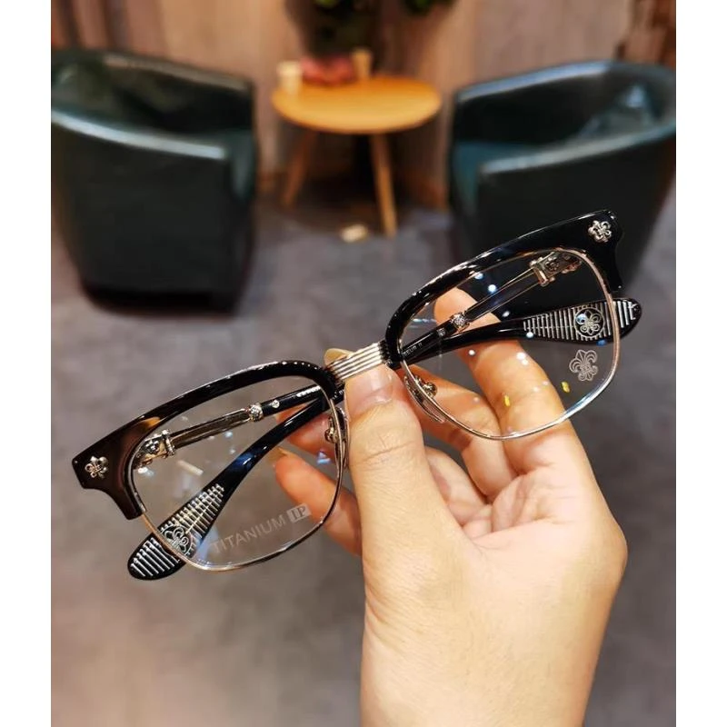 关晓彤同款眼镜克罗复古半框黑框防辐射男女均可方框轻便定制眼镜