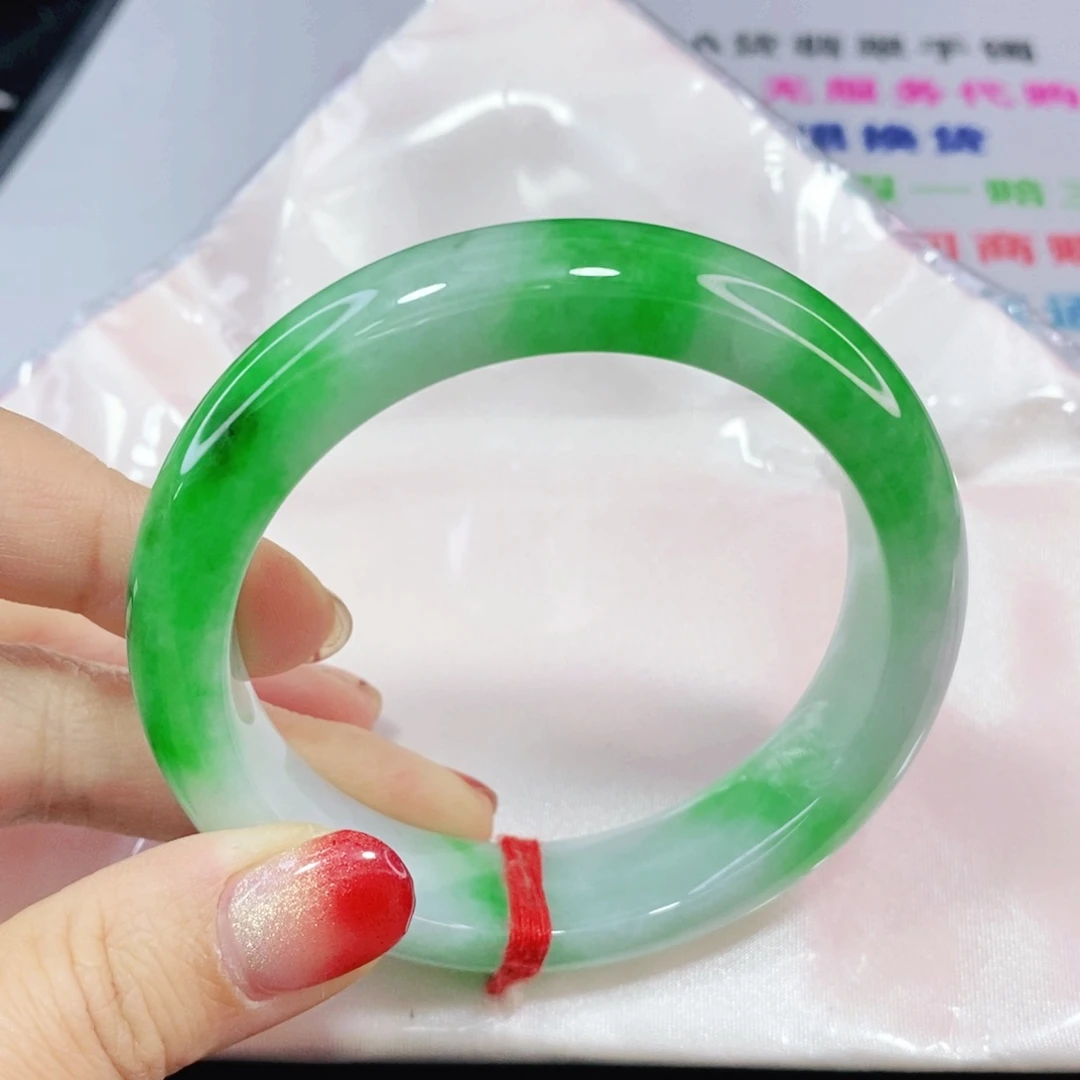 未镶嵌手镯翡翠58.8圈轮胎收藏级别
