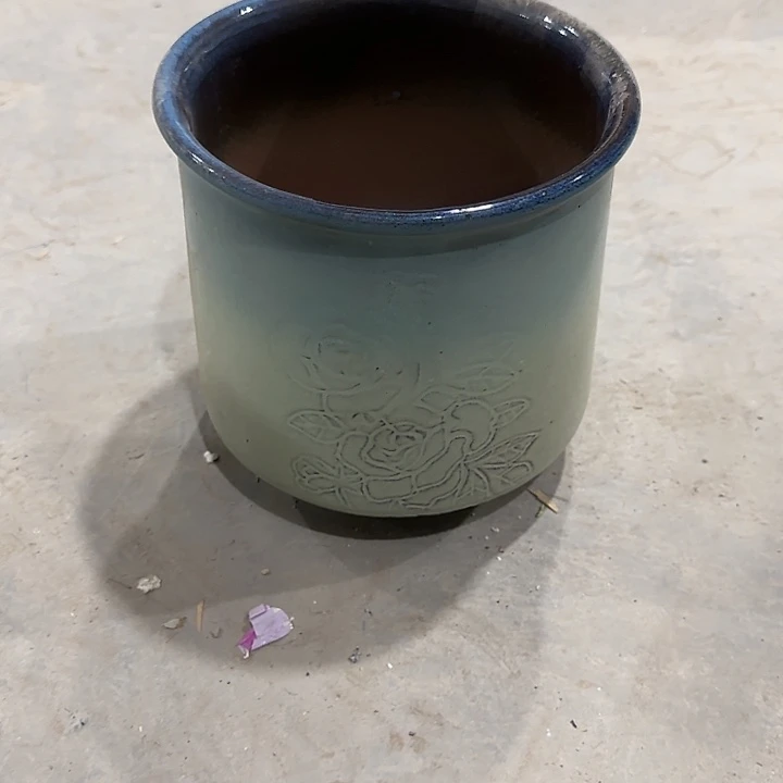 微瑕啦啦啦啦粗陶花盆