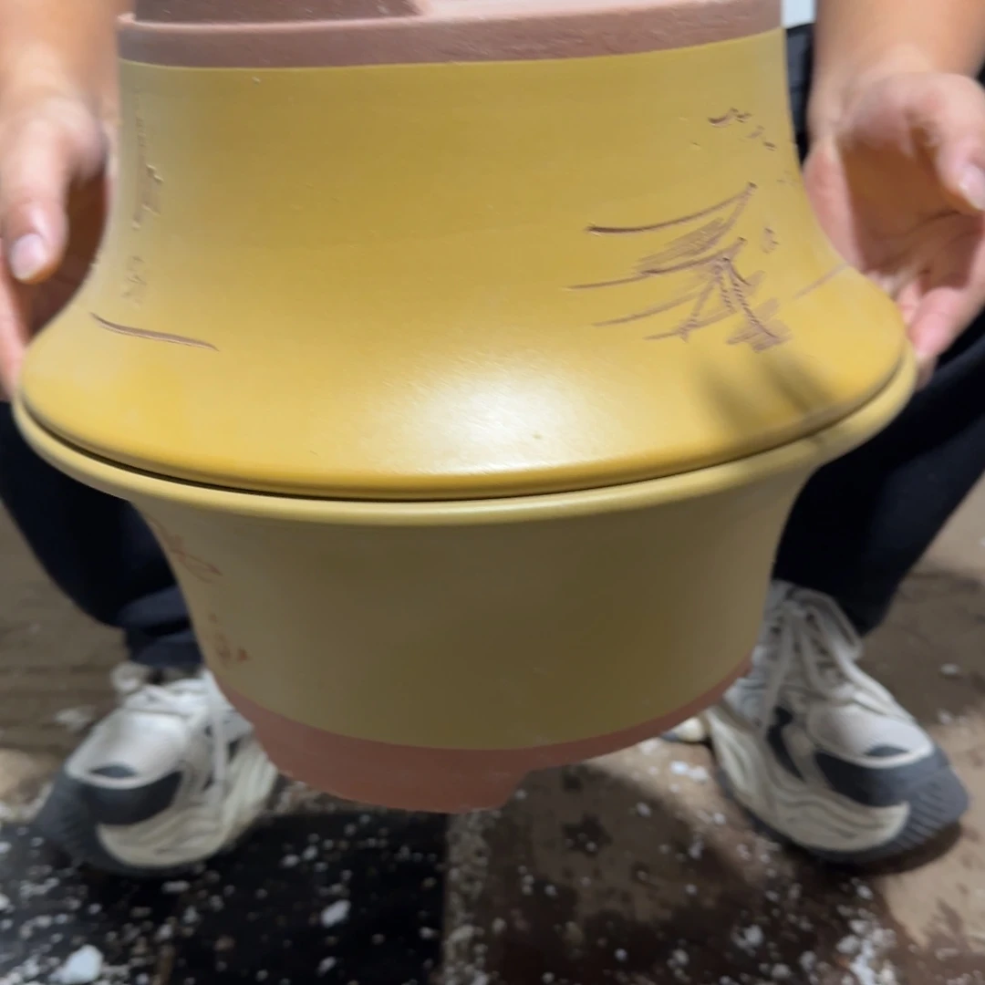 紫砂花盆口径27高度11