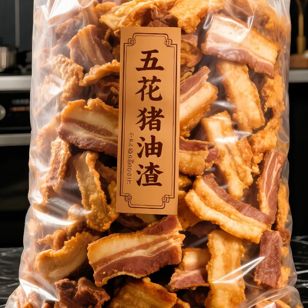 【3种口味】猪油渣零食特产酥脆皮五花肉脆哨脂渣即小吃休闲食品