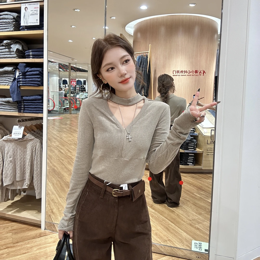 【薇哥推荐】设计感长袖针织T恤