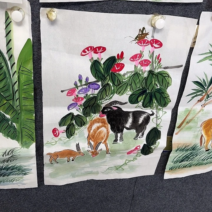 国画国画花鸟画作品