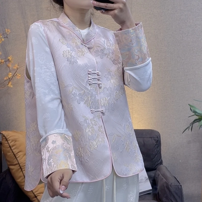 时尚马夹新中式新国风春装国风上衣复古外套30-50岁外穿马甲女