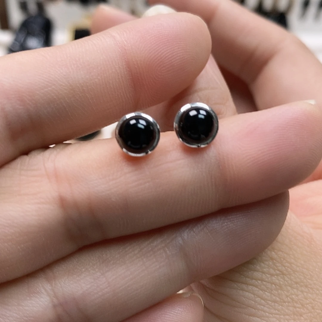 翡翠18K金镶嵌耳饰