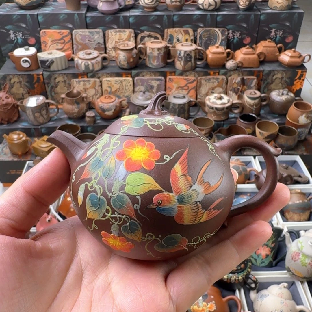 茶壶紫砂150cc原矿精工半手