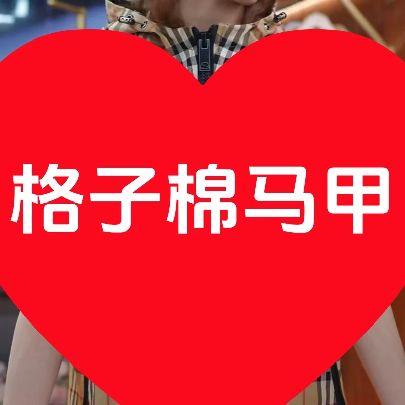 安迪-冬季保暖格子棉马甲