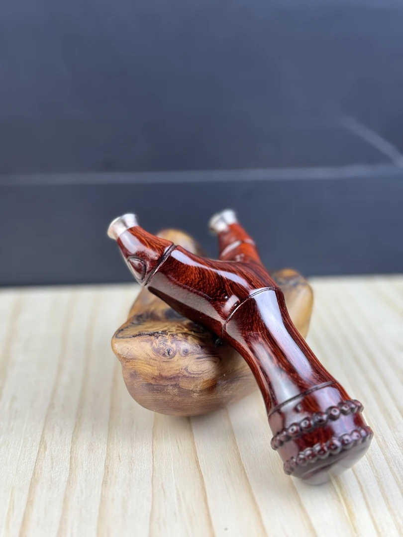 紫檀75竹节弹弓外宽75撑头15弓高13左右快压撑头