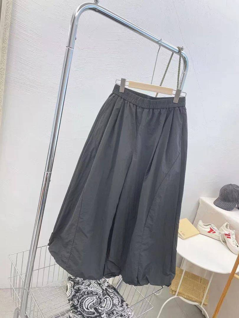 韩系宽松遮肉灯笼裤阔腿裤休闲夏季简约百搭