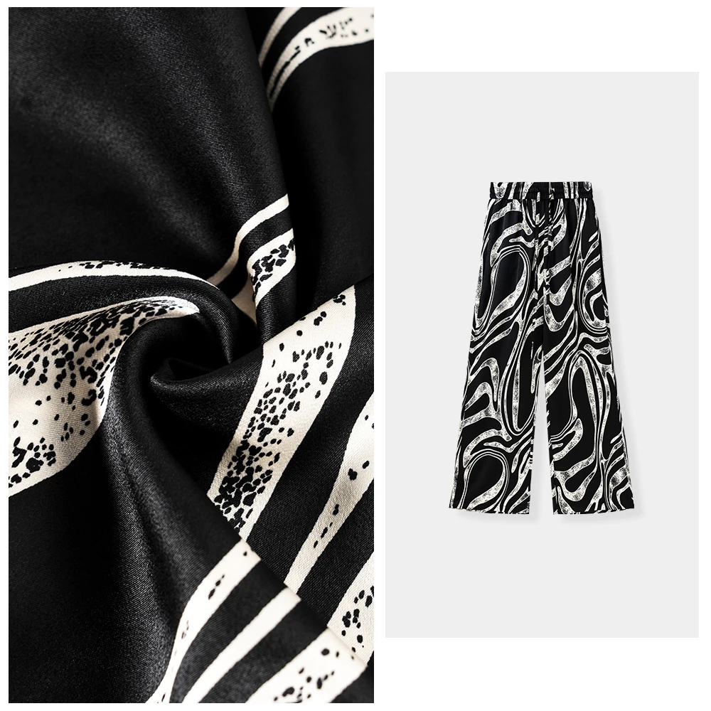 随性 | 慵懒风洋气百搭DM240796松紧腰垂感阔腿裤