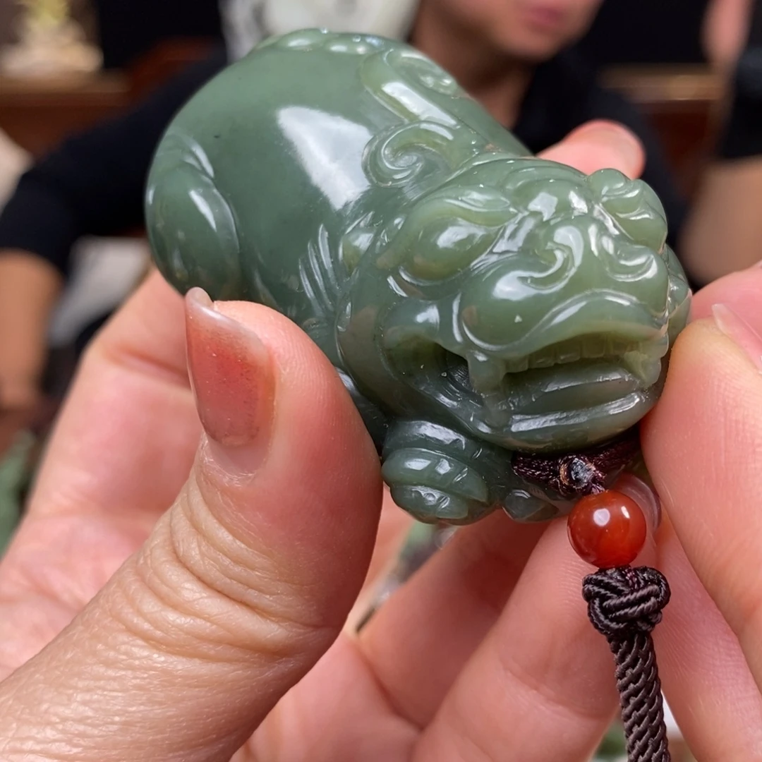 吹***风岫岩河磨玉（透闪石质玉）未镶嵌把件