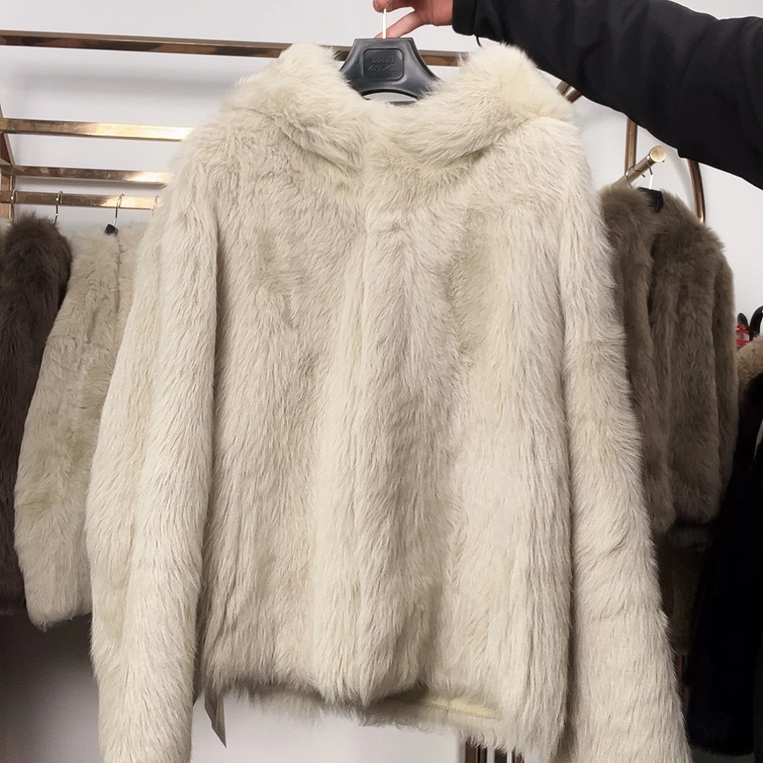 米灰连帽短款托斯卡纳S