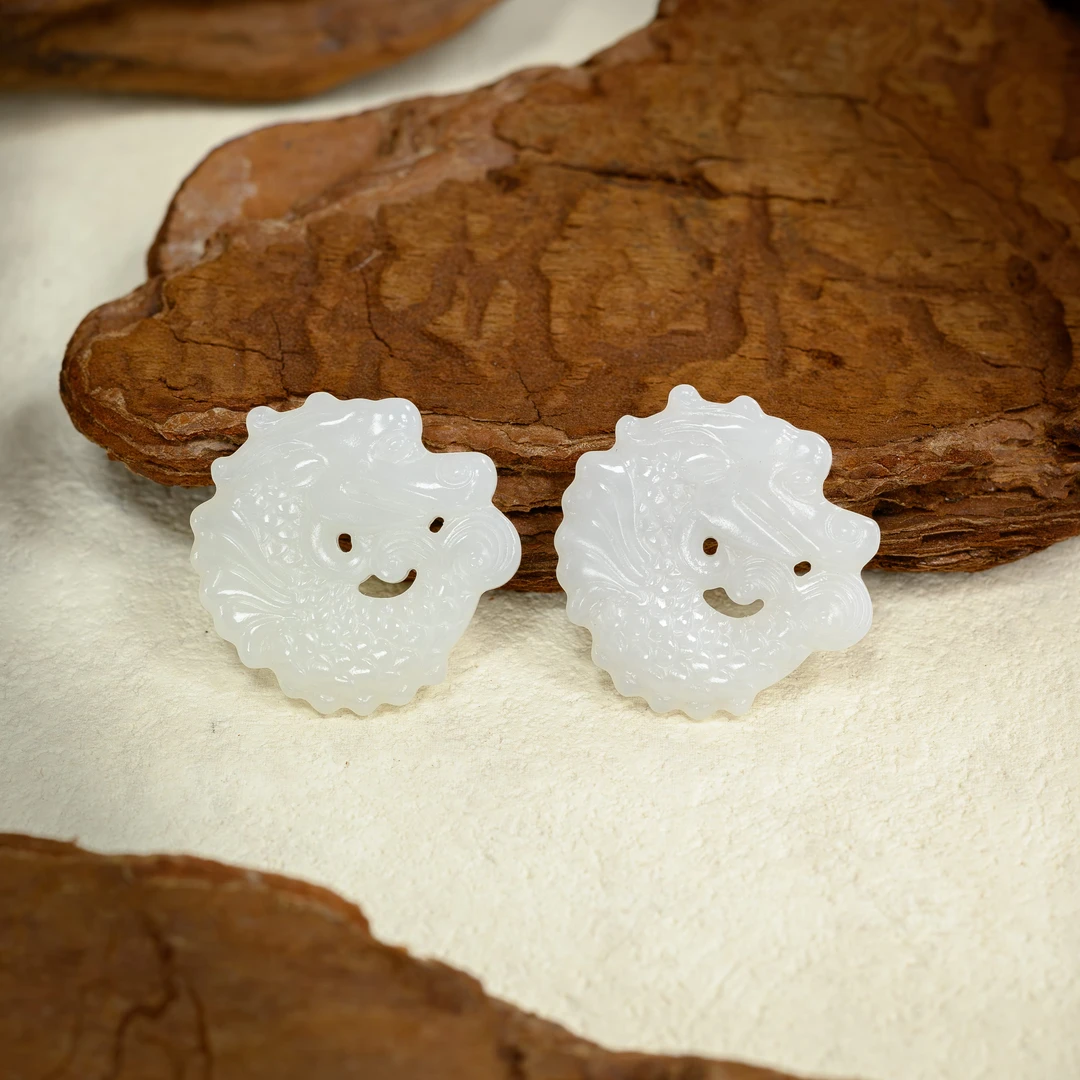 【冠玉珠宝】和田玉鱼化龙吊坠尺寸约: 26mm（配绳）多样性发其一