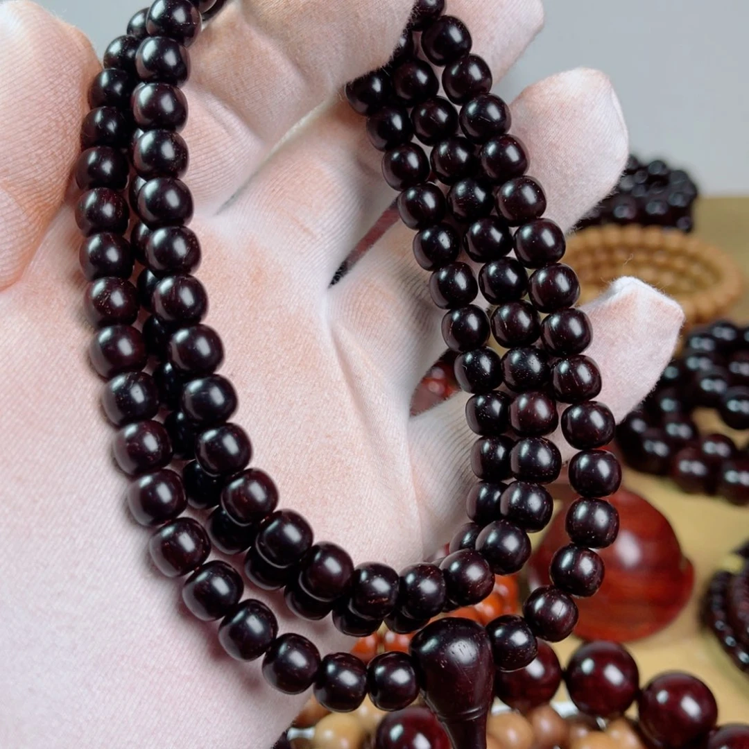 小叶紫檀手串/手链7.5/8老型高油密多星树头老料