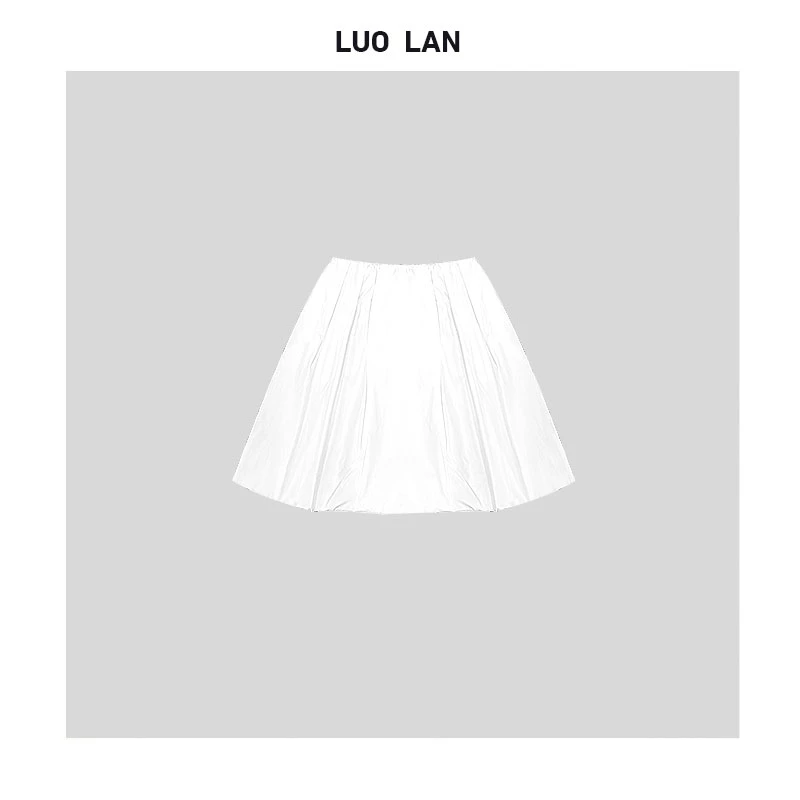 SISI 高级女装简约纯色蓬蓬花苞裙 YLM0058