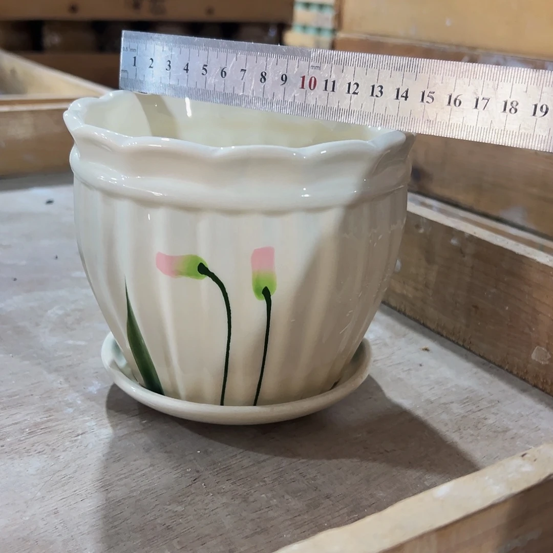 外贸尾单陶瓷花盆凑10米包邮