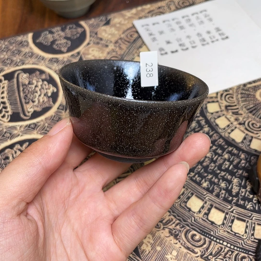 茶盏238 福临号建盏柴烧薄胎微瑕