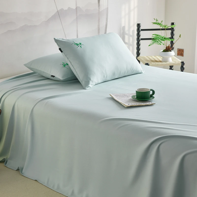 高货100%竹纤维软凉席三件套清凉透气凉感席子空调软席可机洗
