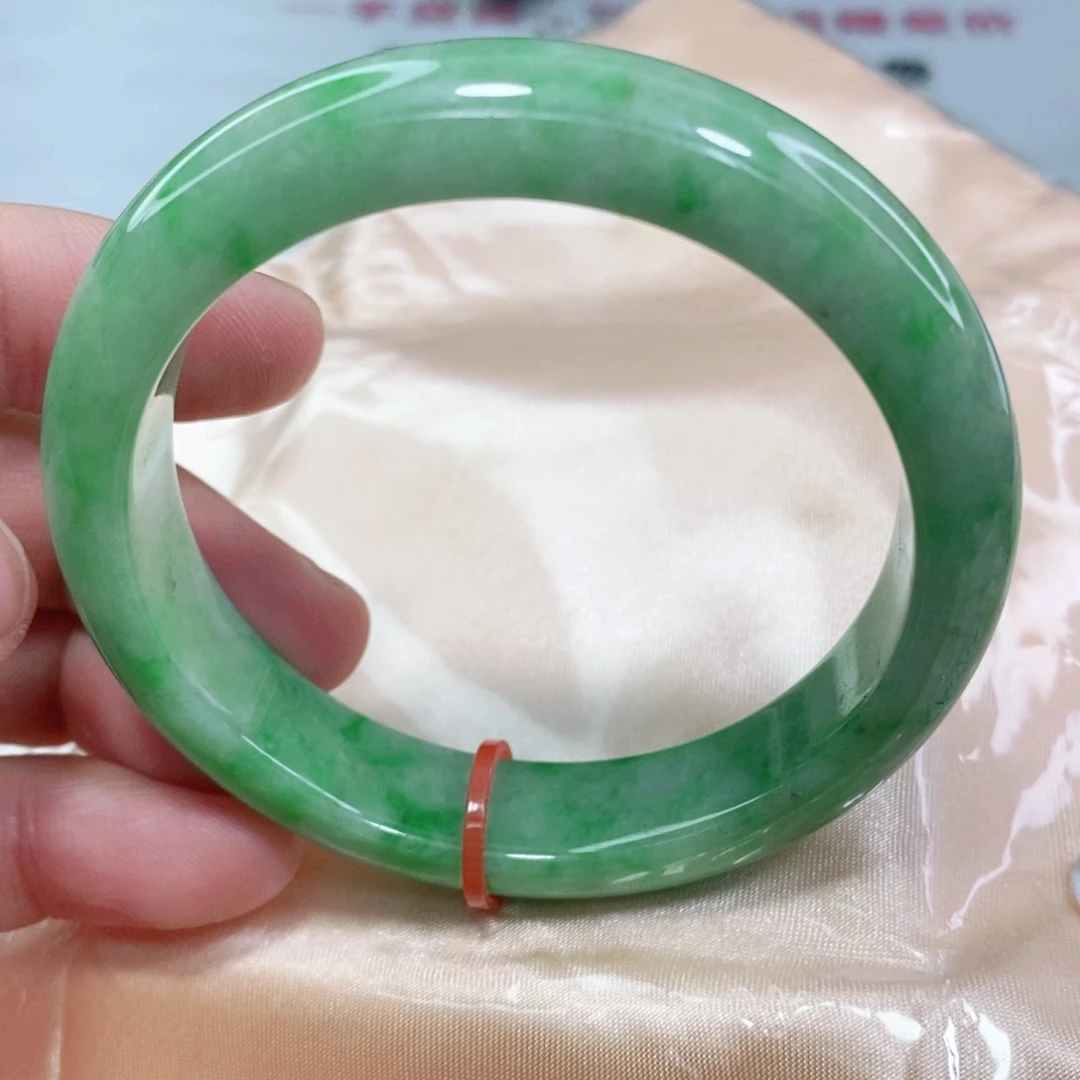翡翠手镯未镶嵌小*54.4圈口